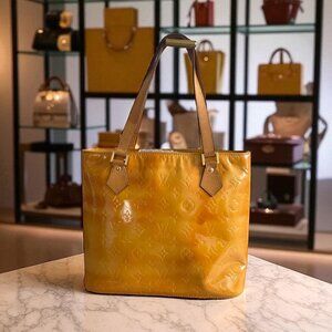 LOUIS VUITTON Monogram Vernis Houston Shoulder Tote Bag